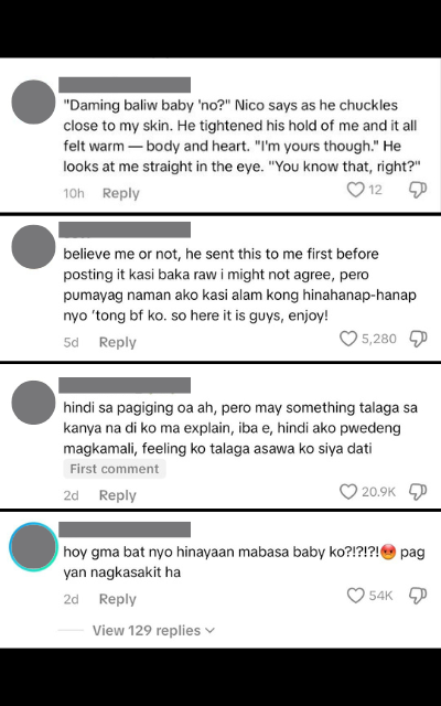 Nico Waje Tiktok comments fanfic version